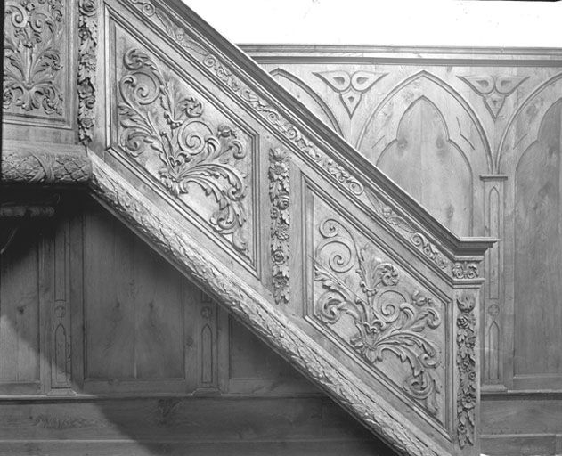 Panneaux de la rampe. © Yves Sancey / Région Bourgogne-Franche-Comté, Inventaire du patrimoine - 1979