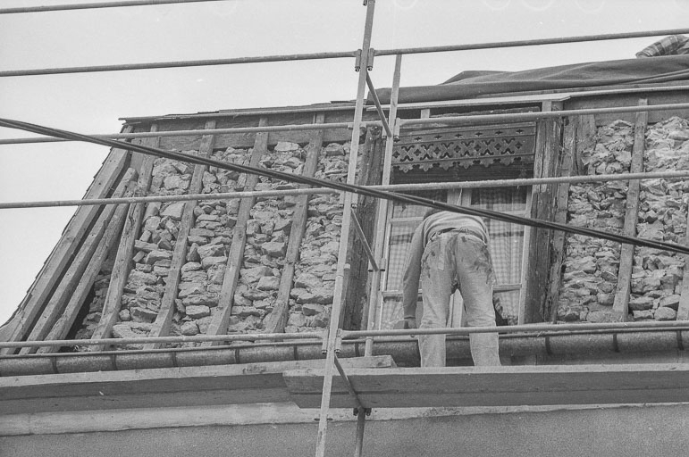 Détail des combles. © Bernard Lardière / Région Bourgogne-Franche-Comté, Inventaire du patrimoine - 1979