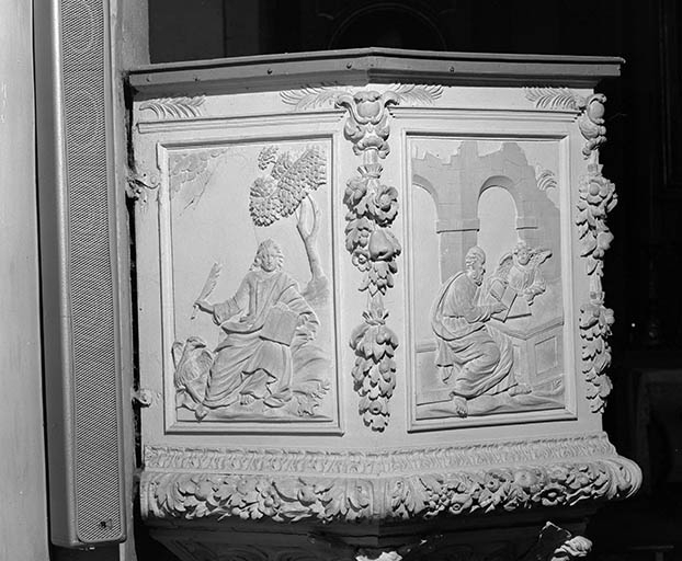 Saint Jean et saint Mathieu. © Yves Sancey / Région Bourgogne-Franche-Comté, Inventaire du patrimoine - 1980