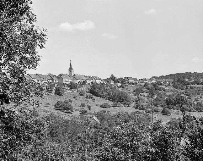 Village : vue éloignée. © Dominique Dominguez / Région Bourgogne-Franche-Comté, Inventaire du patrimoine - 1980