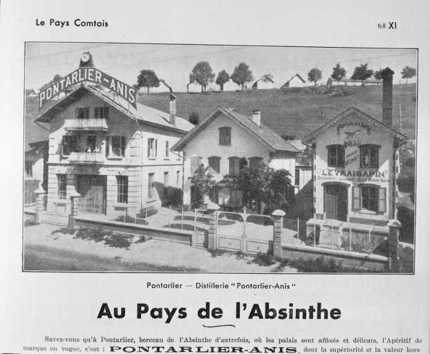Pontarlier - Distillerie Pontarlier-Anis, 1935. © Yves  Sancey (reproduction) / Région Bourgogne-Franche-Comté, Inventaire du patrimoine - 1980