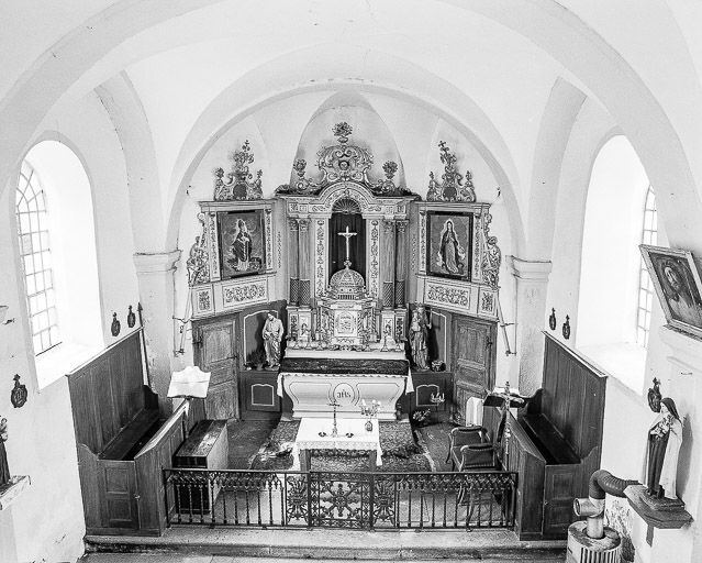 Vue sur le choeur. © Yves Sancey / Région Bourgogne-Franche-Comté, Inventaire du patrimoine - 1981