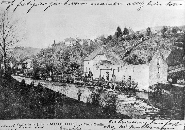 Vallée de la Loue. - MOUTHIER. - Vieux Moulin. © Yves Sancey / Région Bourgogne-Franche-Comté, Inventaire du patrimoine - 1981