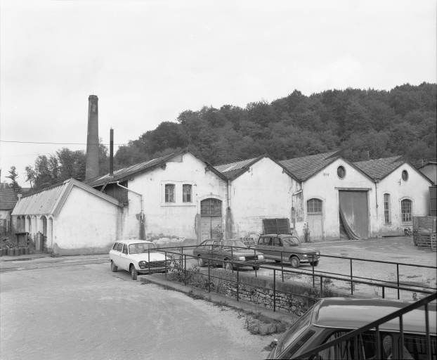 Pignons de l'atelier d'emboutissage en 1981. © Yves Sancey / Région Bourgogne-Franche-Comté, Inventaire du patrimoine - 1981