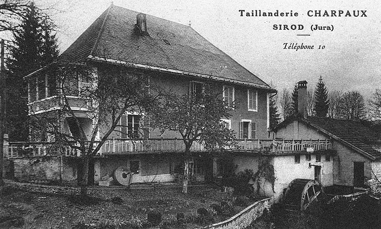 Taillanderie Charpaux - Sirod (Jura), vers 1922-1923. Carte postale, s.d. [vers 1922-1923]. © Yves  Sancey (reproduction) / Région Bourgogne-Franche-Comté, Inventaire du patrimoine - 1981