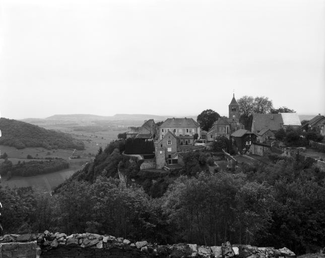 Vue de l'emplacement de l'abbaye. © Yves Sancey / Région Bourgogne-Franche-Comté, Inventaire du patrimoine - 1981