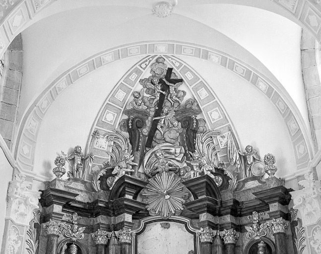 Détail : gloire. © Yves Sancey / Région Bourgogne-Franche-Comté, Inventaire du patrimoine - 1981