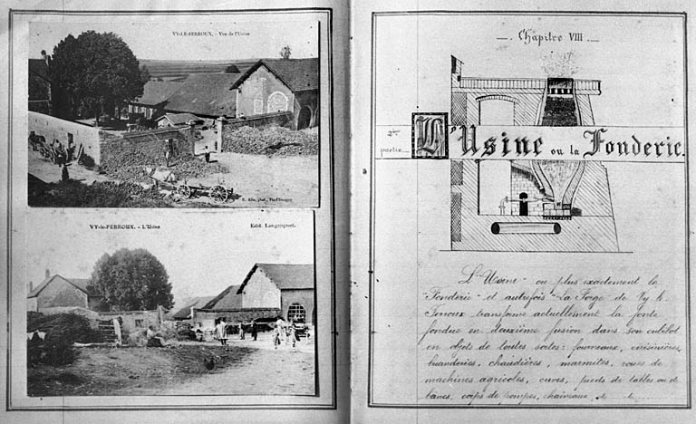 L'usine de la Fonderie. © Yves  Sancey (reproduction) / Région Bourgogne-Franche-Comté, Inventaire du patrimoine - 1981 L'usine de la Fonderie. © Yves  Sancey (reproduction) / Région Bourgogne-Franche-Comté, Inventaire du patrimoine - 1981