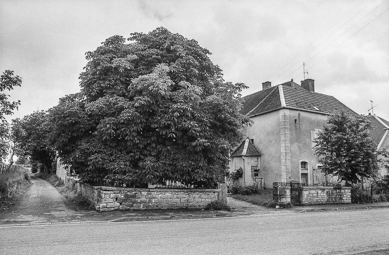 Vue d'ensemble depuis la rue. © Bernard Lardière / Région Bourgogne-Franche-Comté, Inventaire du patrimoine - 1981