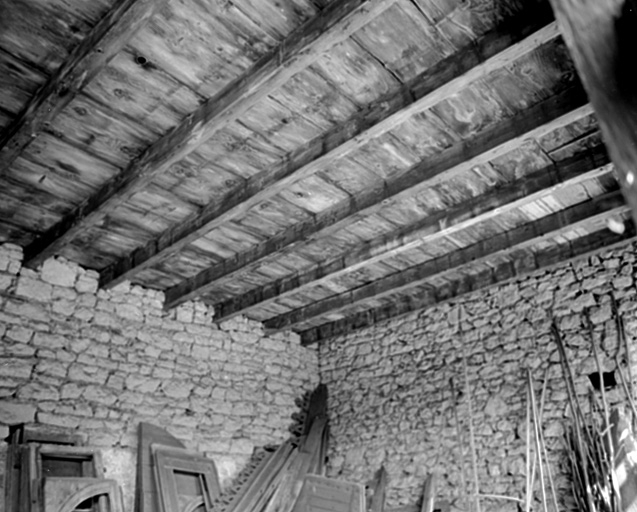 Intérieur de l'orangerie en 1981. SRI. Inventaire topographique du canton de Beaucourt (1981-1982). © Yves Sancey / Région Bourgogne-Franche-Comté, Inventaire du patrimoine - 1981