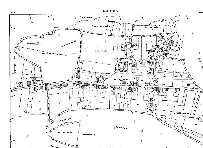 Cadastre : 1961, section AC. © Yves Sancey / Région Bourgogne-Franche-Comté, Inventaire du patrimoine - 1982