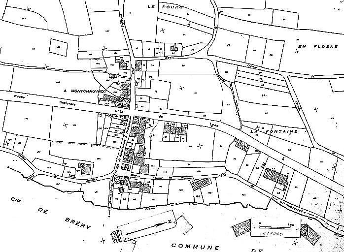 Cadastre : 1959, section AC. © Yves Sancey / Région Bourgogne-Franche-Comté, Inventaire du patrimoine - 1982