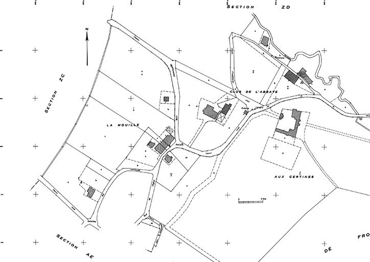 Cadastre : 1973, section ZE. © Yves Sancey / Région Bourgogne-Franche-Comté, Inventaire du patrimoine - 1982