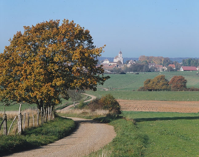 Village : vue d'ensemble. © Yves Sancey / Région Bourgogne-Franche-Comté, Inventaire du patrimoine - 1982