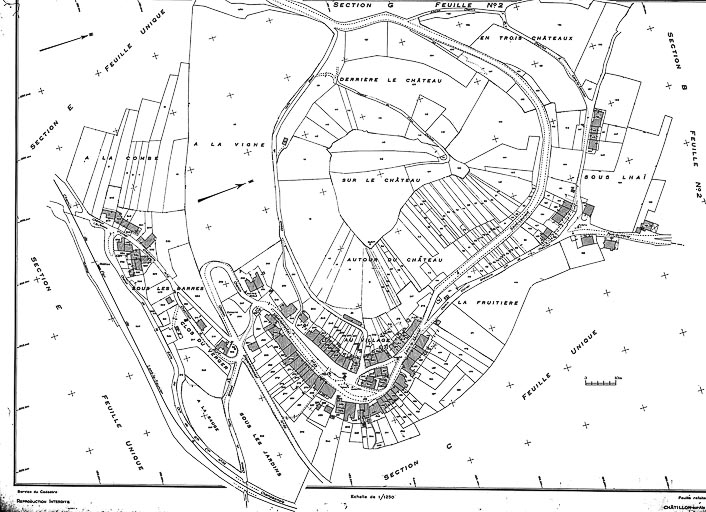 Plan. © Yves Sancey / Région Bourgogne-Franche-Comté, Inventaire du patrimoine - 1983