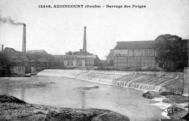 Barrage des forges. © Yves  Sancey (reproduction) / Région Bourgogne-Franche-Comté, Inventaire du patrimoine - 1984