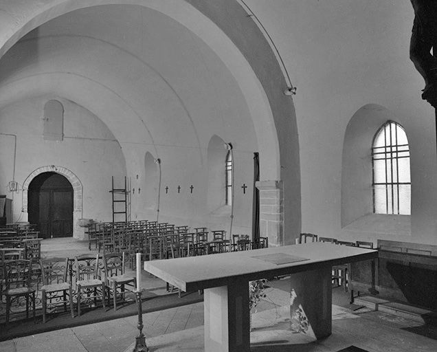 Intérieur : élévation gauche. © Yves Sancey / Région Bourgogne-Franche-Comté, Inventaire du patrimoine - 1984