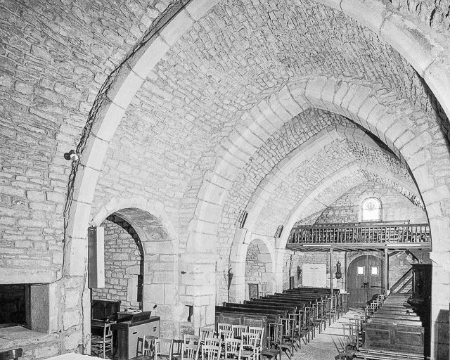 Elévation droite de la nef. © Yves Sancey / Région Bourgogne-Franche-Comté, Inventaire du patrimoine - 1984