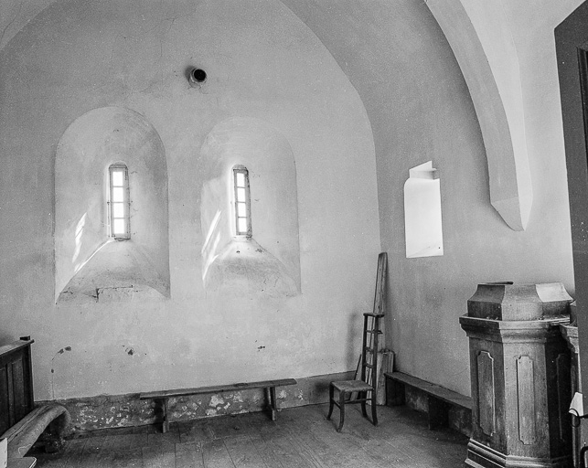 La sacristie. © Yves Sancey / Région Bourgogne-Franche-Comté, Inventaire du patrimoine - 1984