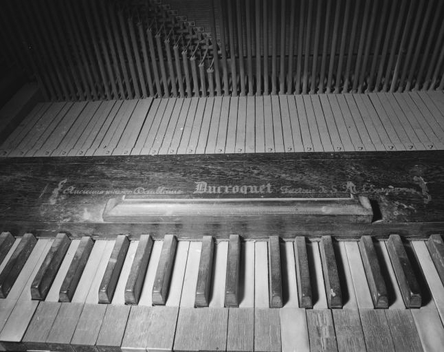 Clavier de pédale, vu de face en plongée. © Jérôme Mongreville / Région Bourgogne-Franche-Comté, Inventaire du patrimoine - 1985