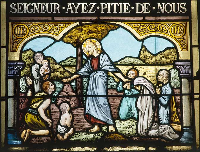 Baie 0, registre inférieur : prédication. © Yves Sancey / Région Bourgogne-Franche-Comté, Inventaire du patrimoine - 1986