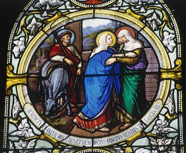 Baie 23 : la Visitation. © Yves Sancey / Région Bourgogne-Franche-Comté, Inventaire du patrimoine - 1986