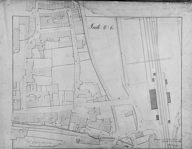 Plan parcellaire de 1859, feuille 6. © Jérôme Mongreville / Région Bourgogne-Franche-Comté, Inventaire du patrimoine - 1986 Plan parcellaire de 1859, feuille 6. © Jérôme Mongreville / Région Bourgogne-Franche-Comté, Inventaire du patrimoine - 1986