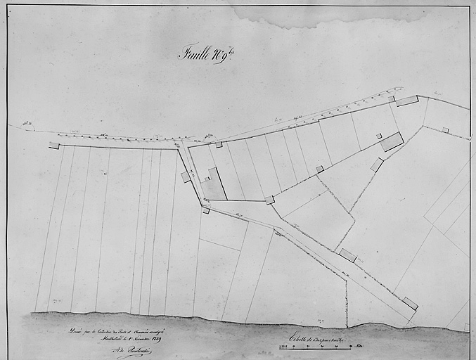 Plan parcellaire de 1859, feuille 9bis. © Jérôme Mongreville / Région Bourgogne-Franche-Comté, Inventaire du patrimoine - 1986 Plan parcellaire de 1859, feuille 9bis. © Jérôme Mongreville / Région Bourgogne-Franche-Comté, Inventaire du patrimoine - 1986