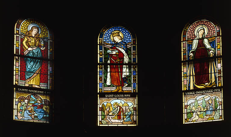 Baies 1, 3 et 5 : vue d'ensemble. © Yves Sancey / Région Bourgogne-Franche-Comté, Inventaire du patrimoine - 1987