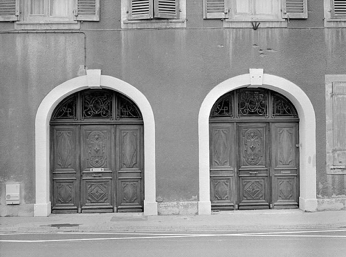 Maison 63, rue du Faubourg. Vers 1826. © Jérôme Mongreville / Région Bourgogne-Franche-Comté, Inventaire du patrimoine - 1987