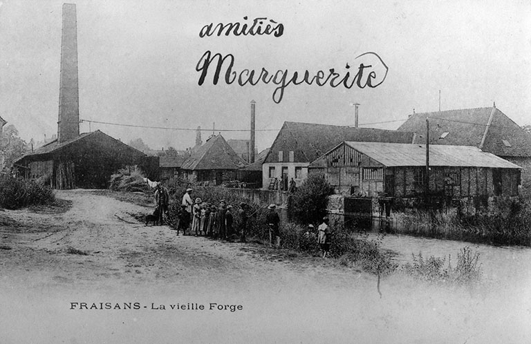 Fraisans. La Vieille Forge vue de l'est. © Yves  Sancey (reproduction) / Région Bourgogne-Franche-Comté, Inventaire du patrimoine - 1988 Fraisans. La Vieille Forge vue de l'est. © Yves  Sancey (reproduction) / Région Bourgogne-Franche-Comté, Inventaire du patrimoine - 1988
