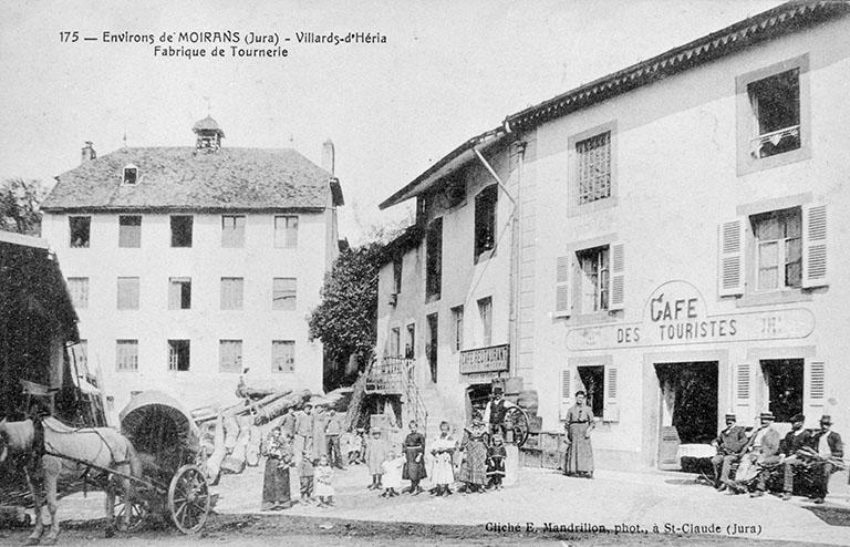 Environs de Moirans (Jura) - Villards-d'Héria. Fabrique de Tournerie. © Yves  Sancey (reproduction), E. Mandrillon / Région Bourgogne-Franche-Comté, Inventaire du patrimoine - 1988