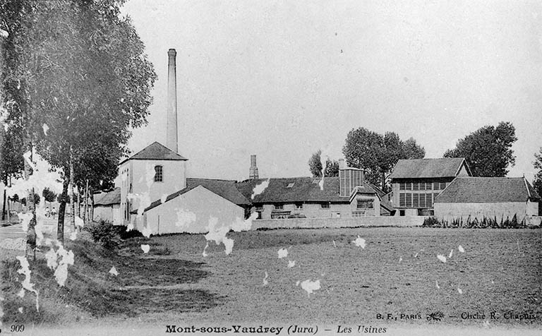 Mont-sous-Vaudrey (Jura) - Les Usines. © Yves  Sancey (reproduction), Raoul Chapuis / Région Bourgogne-Franche-Comté, Inventaire du patrimoine - 1988