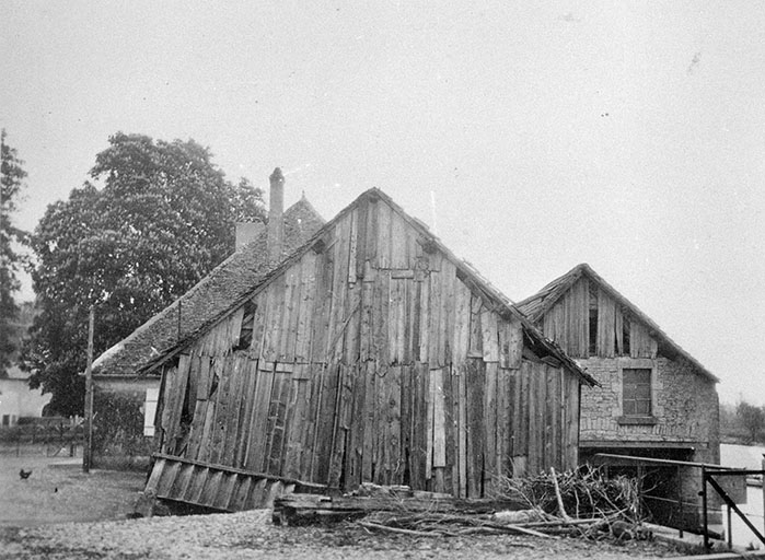 Moulin. Façade côté Usine. © Yves  Sancey (reproduction) / Région Bourgogne-Franche-Comté, Inventaire du patrimoine - 1988