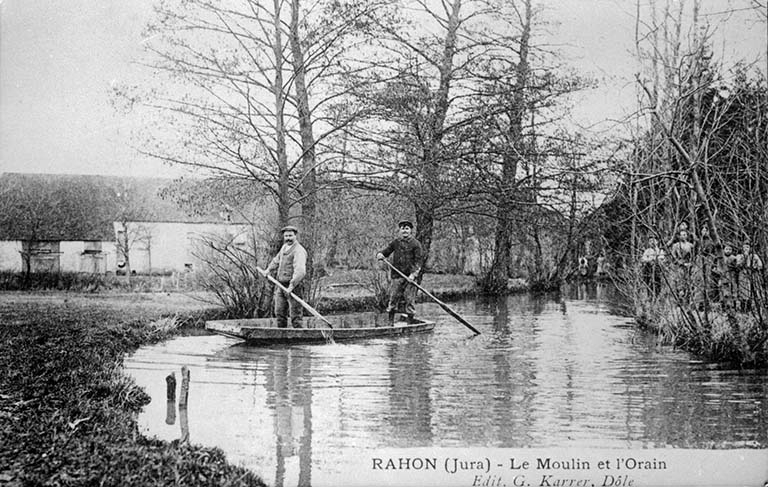 Rahon (Jura) - Le Moulin et l'Orain. © Laurent  Poupard (reproduction) / Région Bourgogne-Franche-Comté, Inventaire du patrimoine - 1988