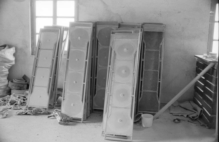 Tamis du plansichter. © Laurent Poupard / Région Bourgogne-Franche-Comté, Inventaire du patrimoine - 1988