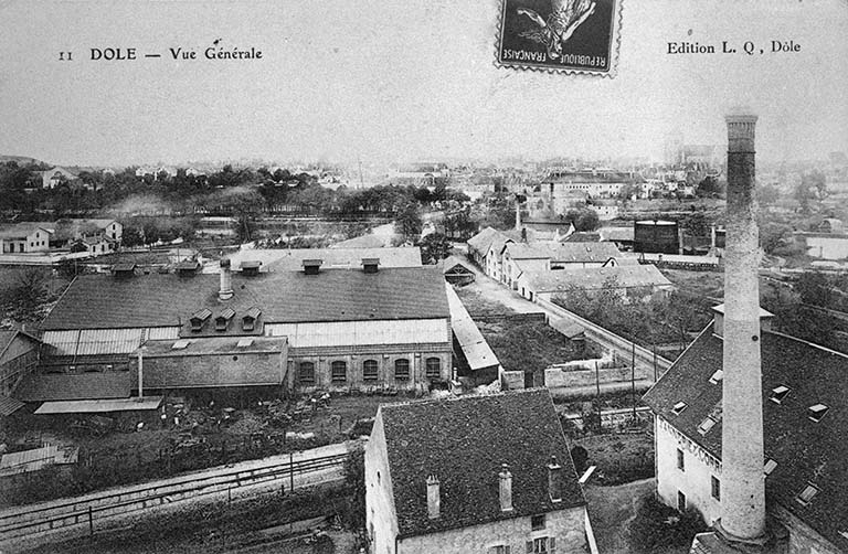 11. Dole - Vue Générale. © Laurent  Poupard (reproduction) / Région Bourgogne-Franche-Comté, Inventaire du patrimoine - 1989