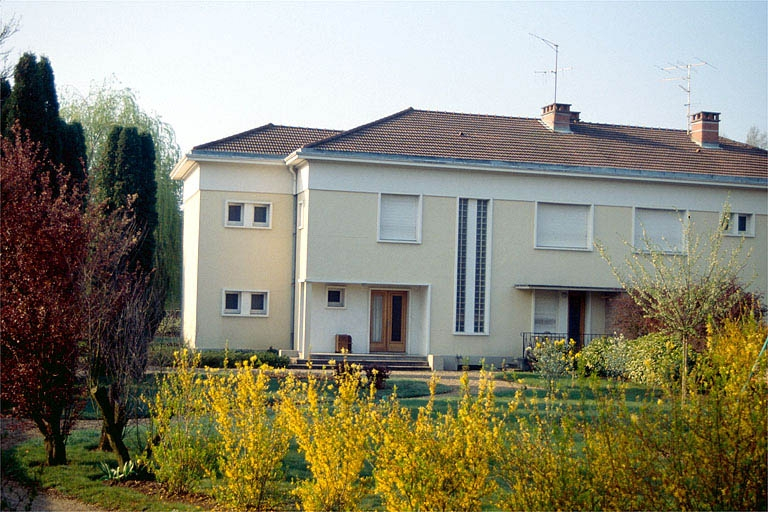 Maison d'ingénieurs de type 5E, 5 rue Rouget de Lisle-22 avenue Albert 1er, façade du 22 avenue Albert 1er. © Laurent Poupard / Région Bourgogne-Franche-Comté, Inventaire du patrimoine - 1989