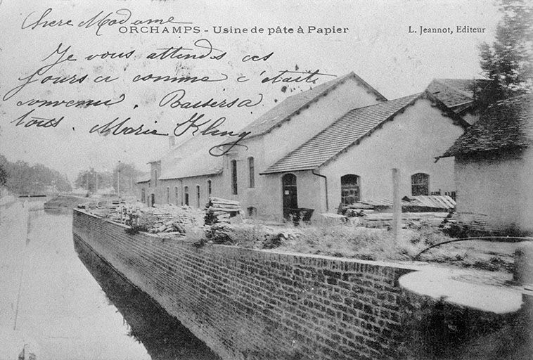 Orchamps. Usine de pâte à papier. © Laurent  Poupard (reproduction) / Région Bourgogne-Franche-Comté, Inventaire du patrimoine - 1989
