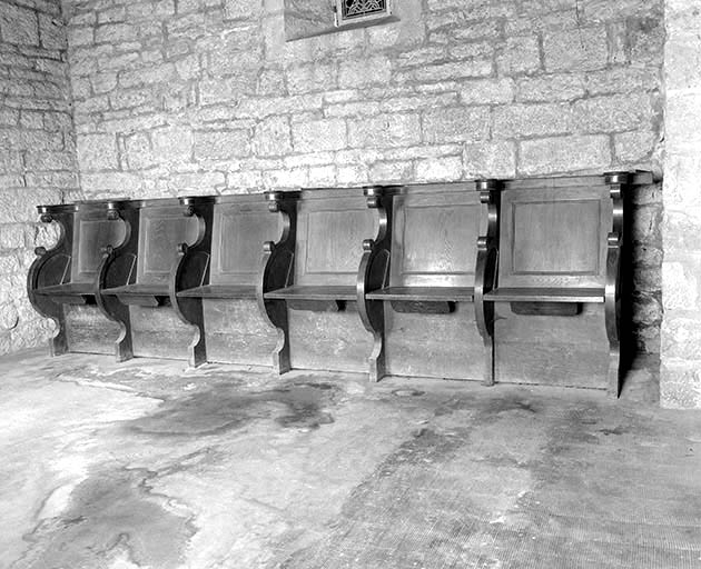 Stalles du choeur : groupe de la 2ème travée sud. © Jérôme Mongreville / Région Bourgogne-Franche-Comté, Inventaire du patrimoine - 1989