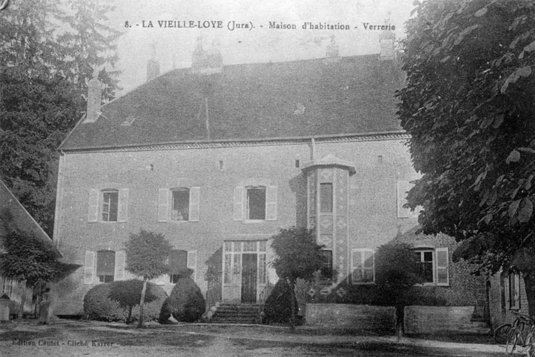 La Vieille-Loye (Jura). - Maison d'habitation - Verrerie. © Laurent  Poupard (reproduction), G. Karrer / Région Bourgogne-Franche-Comté, Inventaire du patrimoine - 1989 La Vieille-Loye (Jura). - Maison d'habitation - Verrerie. © Laurent  Poupard (reproduction), G. Karrer / Région Bourgogne-Franche-Comté, Inventaire du patrimoine - 1989