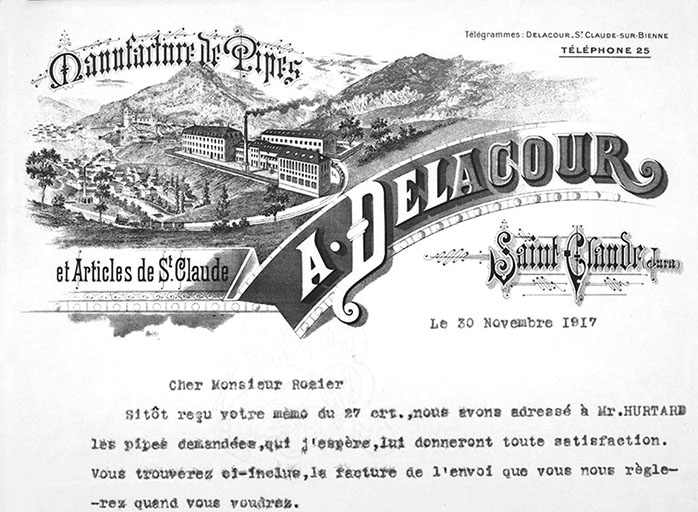 Manufacture de Pipes et Articles de St Claude A. Delacour. © Yves Sancey / Région Bourgogne-Franche-Comté, Inventaire du patrimoine - 1989