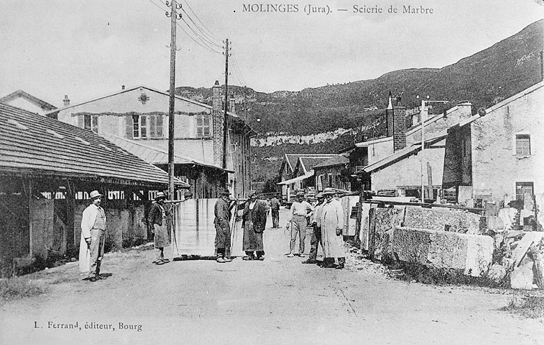Molinges (Jura). - Scierie de Marbre. © Jérôme  Mongreville (reproduction) / Région Bourgogne-Franche-Comté, Inventaire du patrimoine - 1990