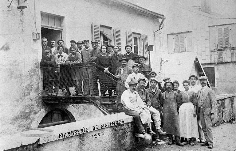 Le personnel en 1920. © Jérôme  Mongreville (reproduction) / Région Bourgogne-Franche-Comté, Inventaire du patrimoine - 1990