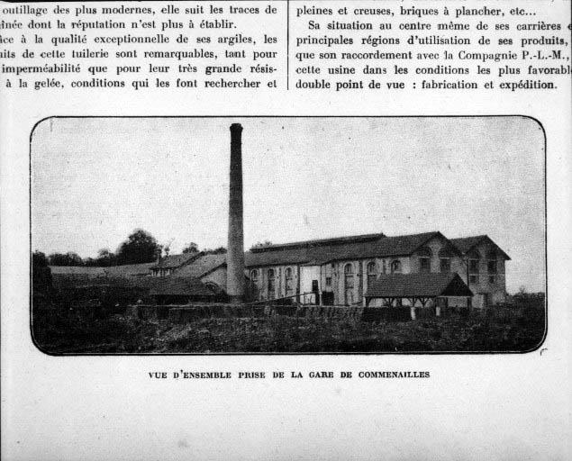 Vue d'ensemble prise de la gare de Commenailles, milieu des années 1920. © Yves  Sancey (reproduction) / Région Bourgogne-Franche-Comté, Inventaire du patrimoine - 1990