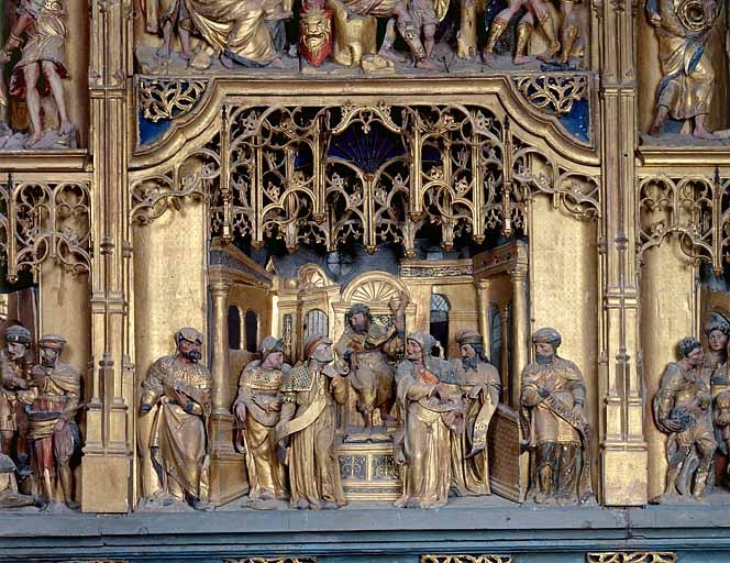 Jessé entouré de six prophètes. © Jérôme Mongreville / Région Bourgogne-Franche-Comté, Inventaire du patrimoine - 1990