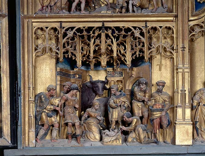 L'Adoration des Bergers. © Jérôme Mongreville / Région Bourgogne-Franche-Comté, Inventaire du patrimoine - 1990