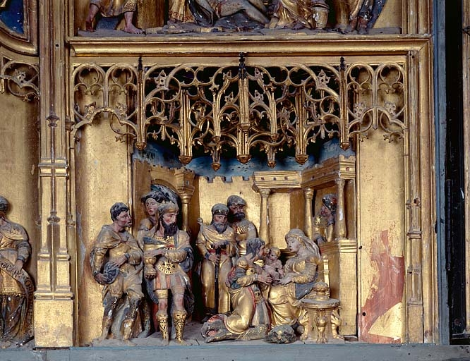 L'Adoration des Mages. © Jérôme Mongreville / Région Bourgogne-Franche-Comté, Inventaire du patrimoine - 1990