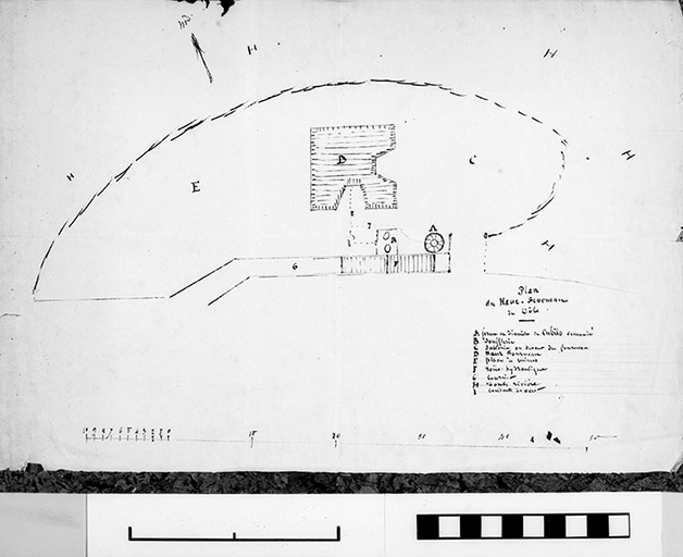 Plan du Haut-fourneau de Dôle. © Yves Sancey / Région Bourgogne-Franche-Comté, Inventaire du patrimoine - 1990
