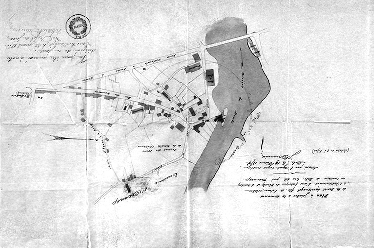 Plan à joindre à la demande de M. Daniel Spoettnagel fils [...] plan de situation. © Yves Sancey / Région Bourgogne-Franche-Comté, Inventaire du patrimoine - 1990